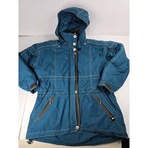 Vintage Obermeyer 1947 Size 10 Women's Ladies Jacket Skiing Coat Hooded Outdoor